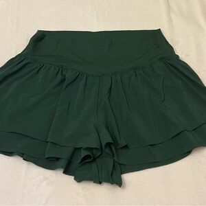 Aerie High Waist Dark Green Women's Shorts